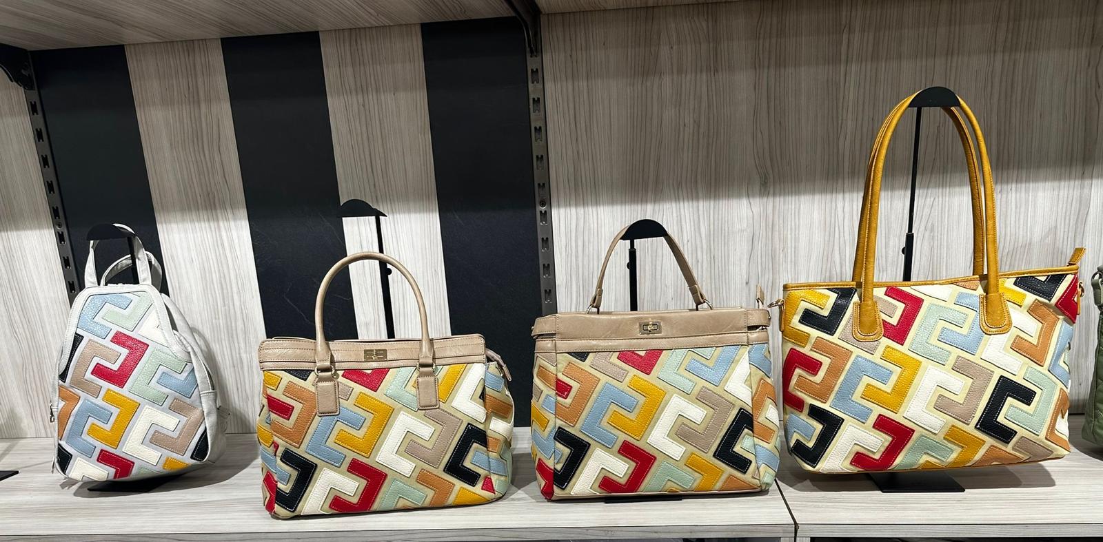 Geométrica Leather Tote